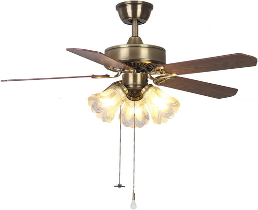 ⏳ Flash Sale Alert! Vintage 2-in-1 Ceiling Fan Light 🍂 Reversible Airflow Silent Lamp For All Indoor Spaces