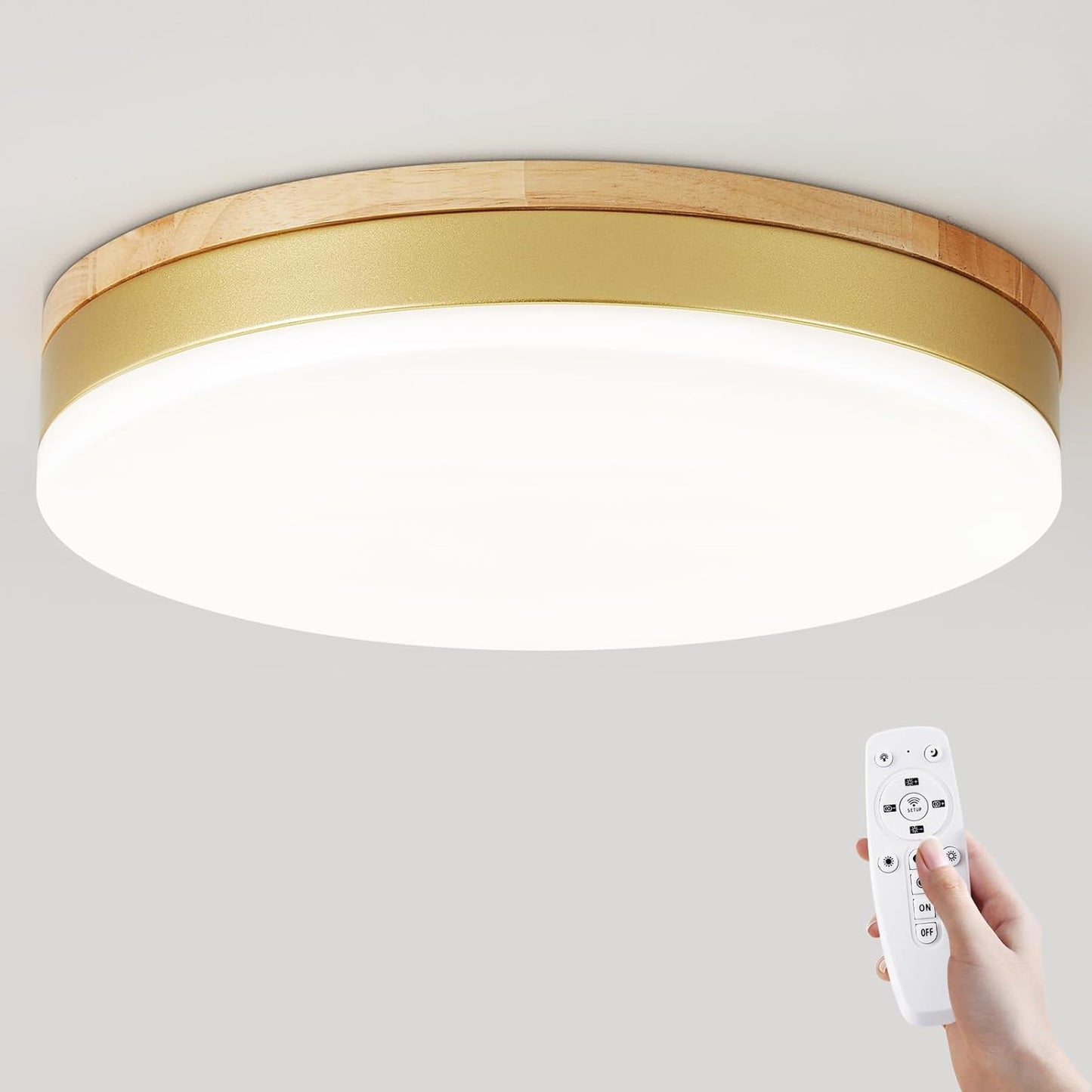 🔥Hot Sale! Dimmable LED Light Fixtures | 3000K-6000K Adjustable Color Temperature✨ Home Decor Lighting for Indoor Use