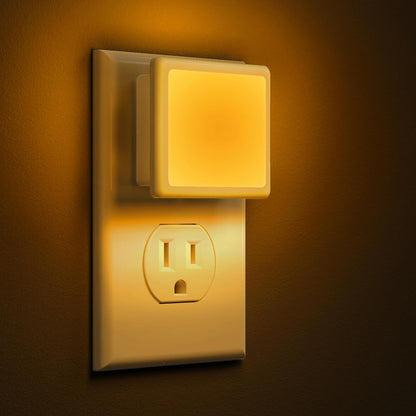 ✨Auto Dusk to Dawn LED Plug-in Night Lights 2 Pack Hot Sale🔥 Low Watt Soft Warm Light For Home Bedroom Bathroom