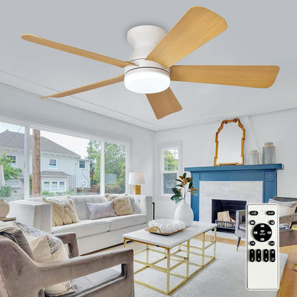 🔥Hot Deal! Modern 2-in-1 Ceiling Fan with LED Light ✨ Remote Control Silent Fan Light for Home Bedroom Living Room