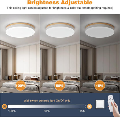 🔥Hot Sale! Dimmable LED Light Fixtures | 3000K-6000K Adjustable Color Temperature✨ Home Decor Lighting for Indoor Use