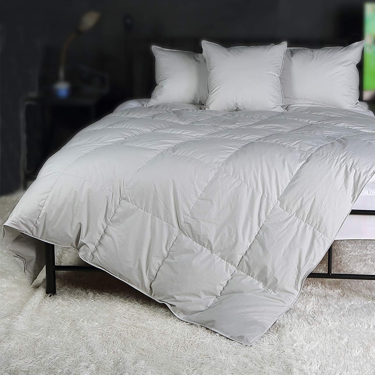 🐑 Luxury Royal Alpaca Comforter 🔥 Mega Size Premium Bedding with 600TC Pima Cotton Cover