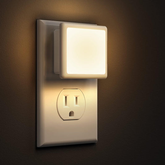 ✨Auto Dusk to Dawn LED Plug-in Night Lights 2 Pack Hot Sale🔥 Low Watt Soft Warm Light For Home Bedroom Bathroom