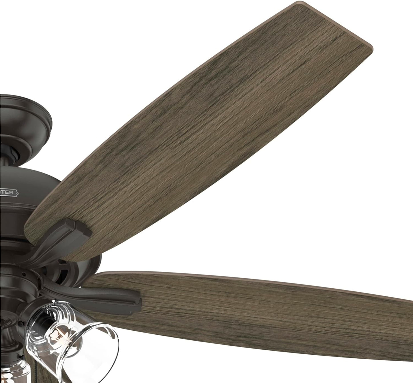 🏅 60 Inch Traditional Ceiling Fan with LED Light ✨ Noble Bronze 5-Blade Fan, 3-Speed Reversible Quiet Motor, Pull Chain Control, Energy Saving Ceiling Fixture for Large Bedroom Living Room Kitchen